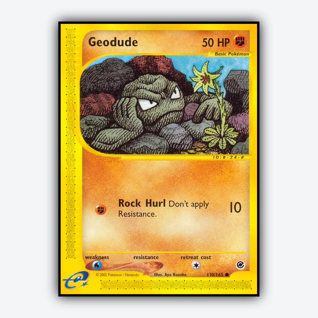 Geodude 110/165 - Expedition Base Set - Card Rug