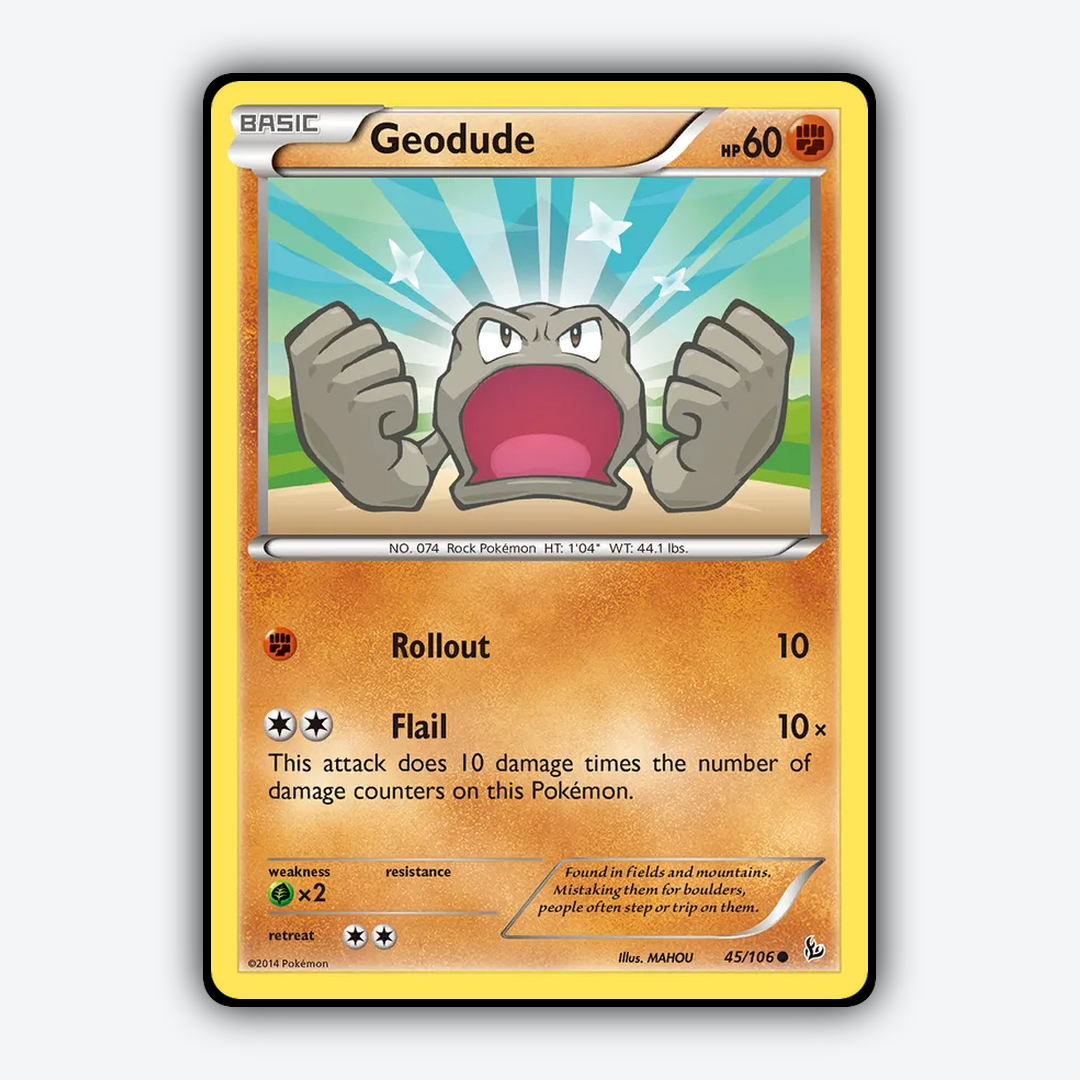 Geodude 045/106 - Flashfire Set - Card Rug