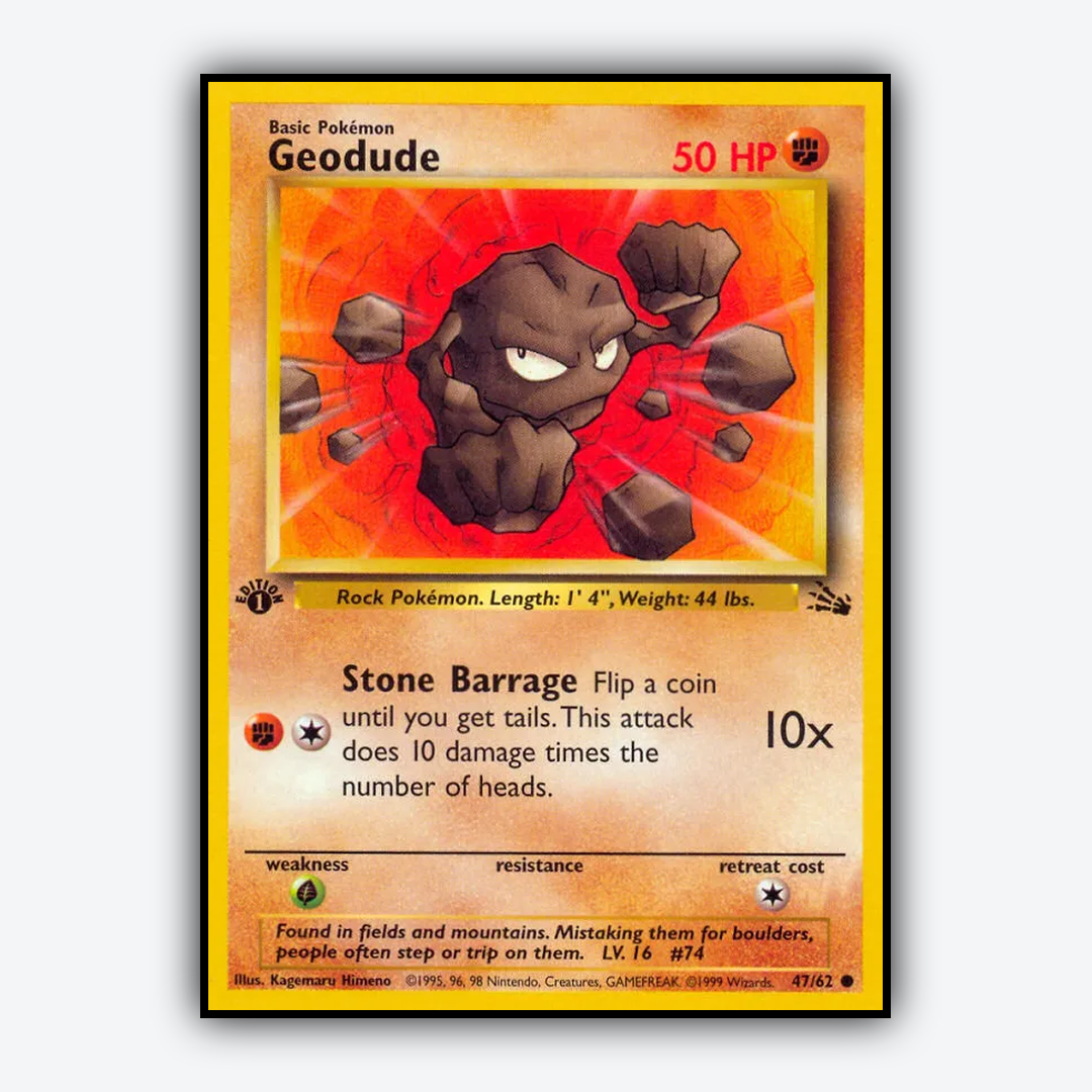 Geodude 047/62 - Fossil Set - Card Rug