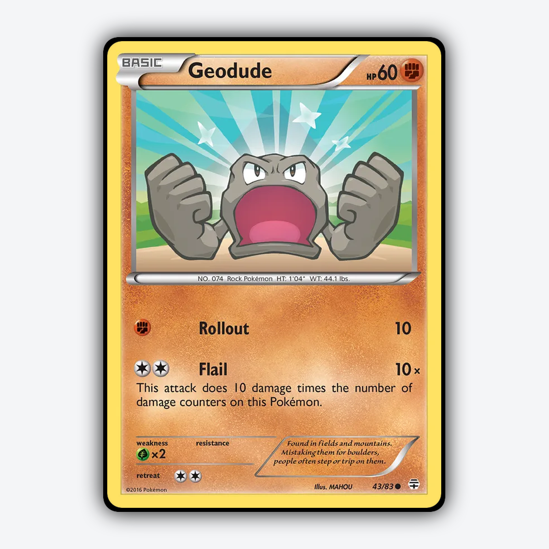 Geodude 043/83 - Generations Set - Card Rug