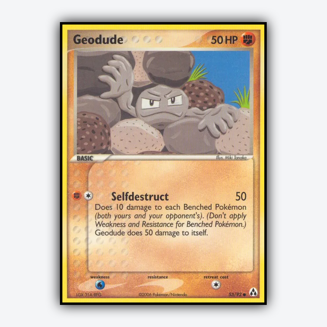 Geodude 053/92 - Legend Maker Set - Card Rug