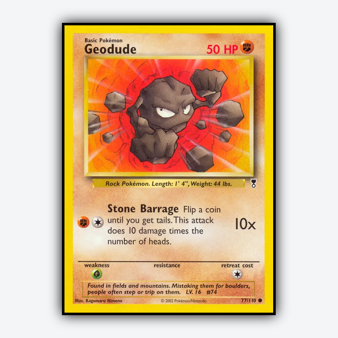 Geodude 077/110 - Legendary Collection Set - Card Rug