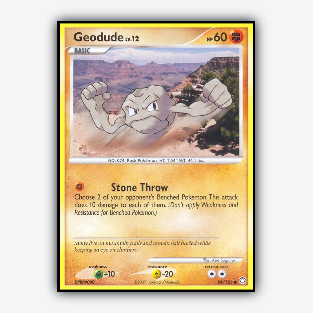 Geodude 084/123 - Mysterious Treasures Set - Card Rug