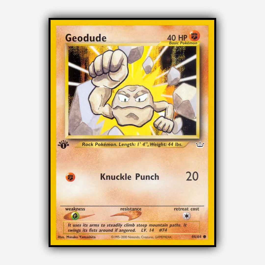 Geodude 044/64 - Neo Revelation Set - Card Rug