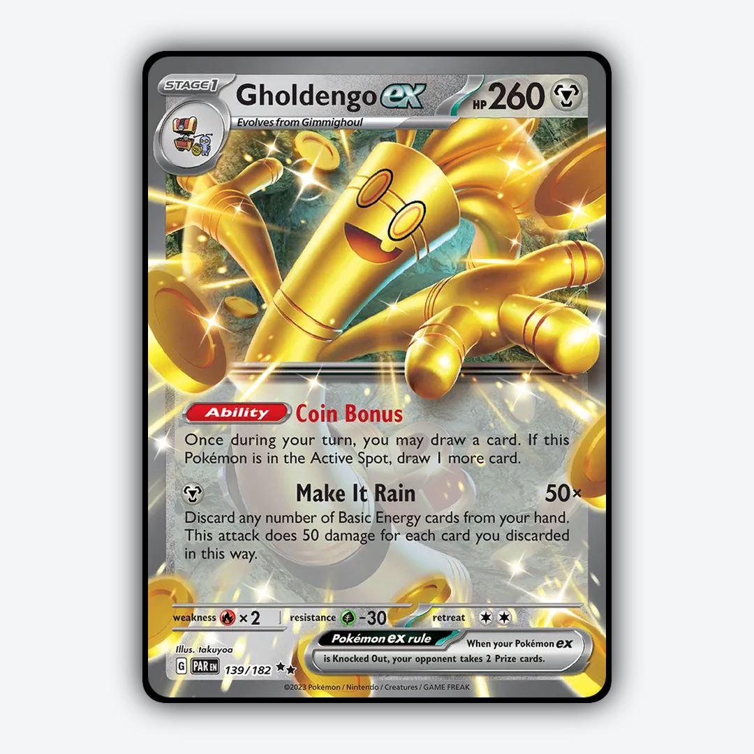 Gholdengo ex #139 - Paradox Rift Set - Card Rug