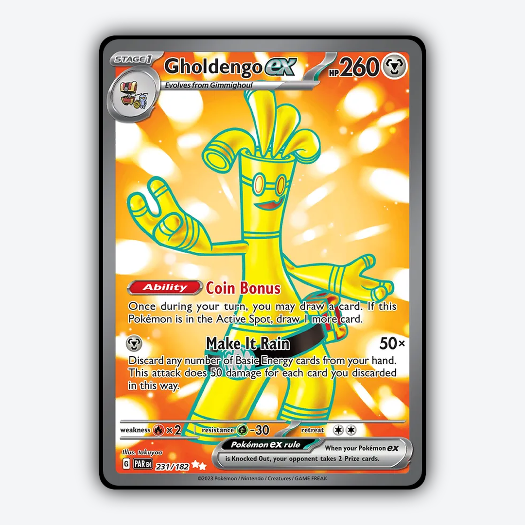Gholdengo ex #231 - Paradox Rift Set - Card Rug