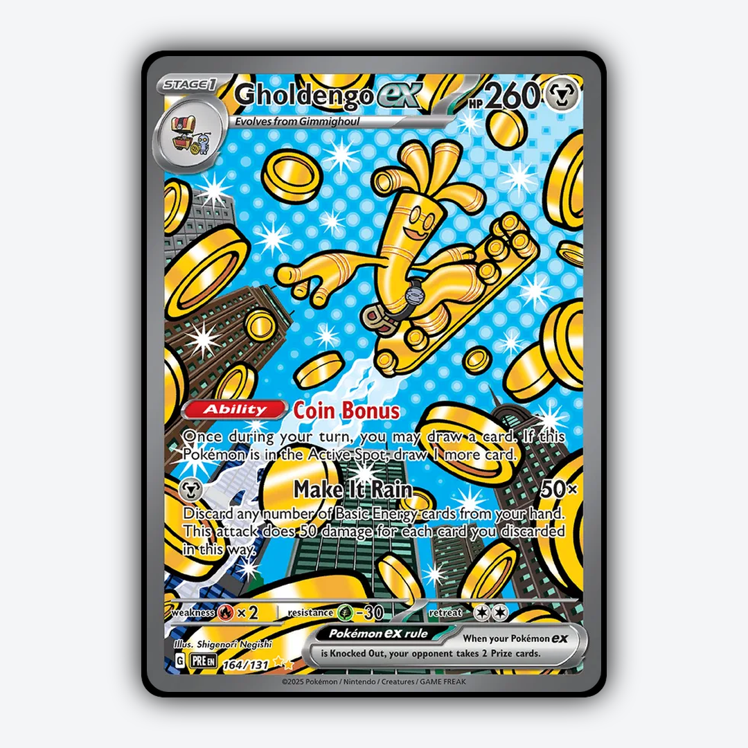 Gholdengo ex #164 - Prismatic Evolutions Set - Card Rug