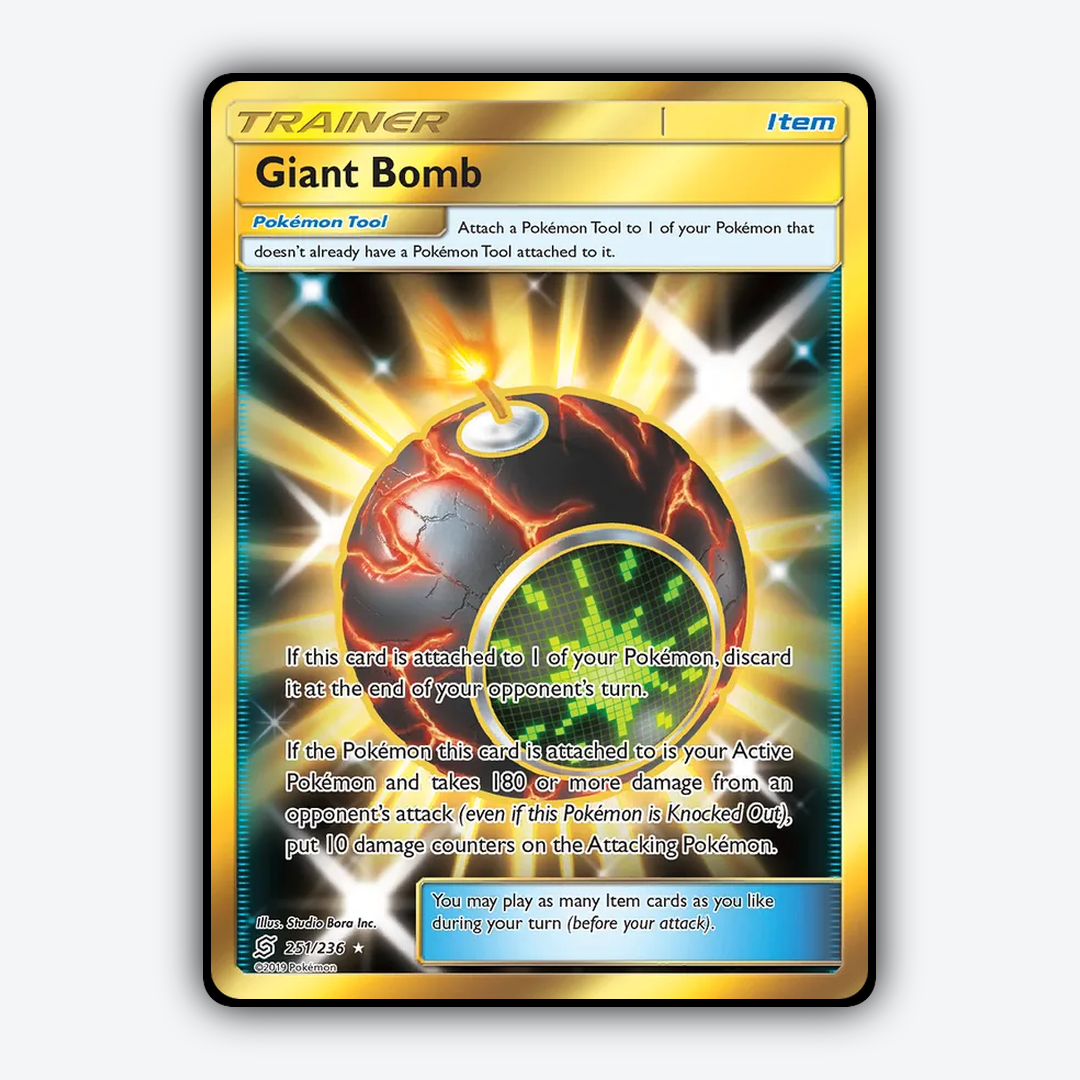 Giant Bomb 251/236 - Unified Minds Set - Card Rug