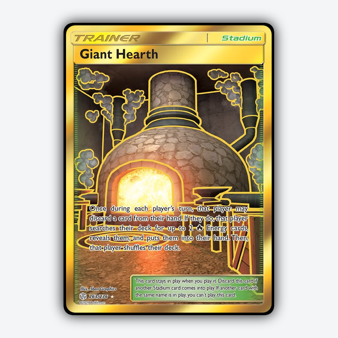 Giant Hearth 263/236 - Cosmic Eclipse Set - Card Rug
