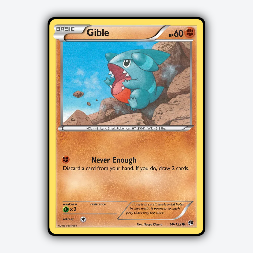Gible 068/122 - BREAKpoint Set - Card Rug