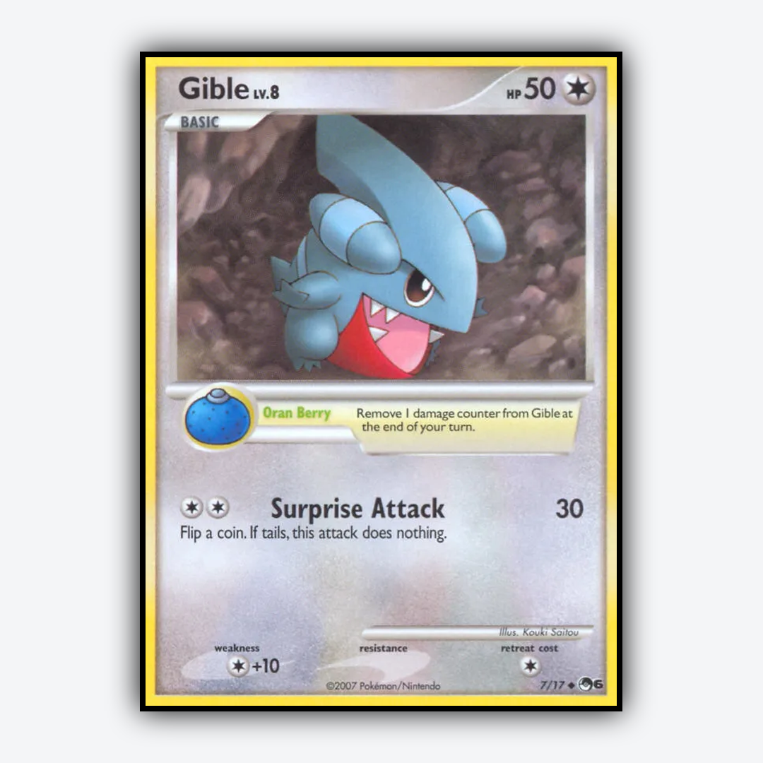 Gible 007/17 - POP Series 6 Set - Card Rug