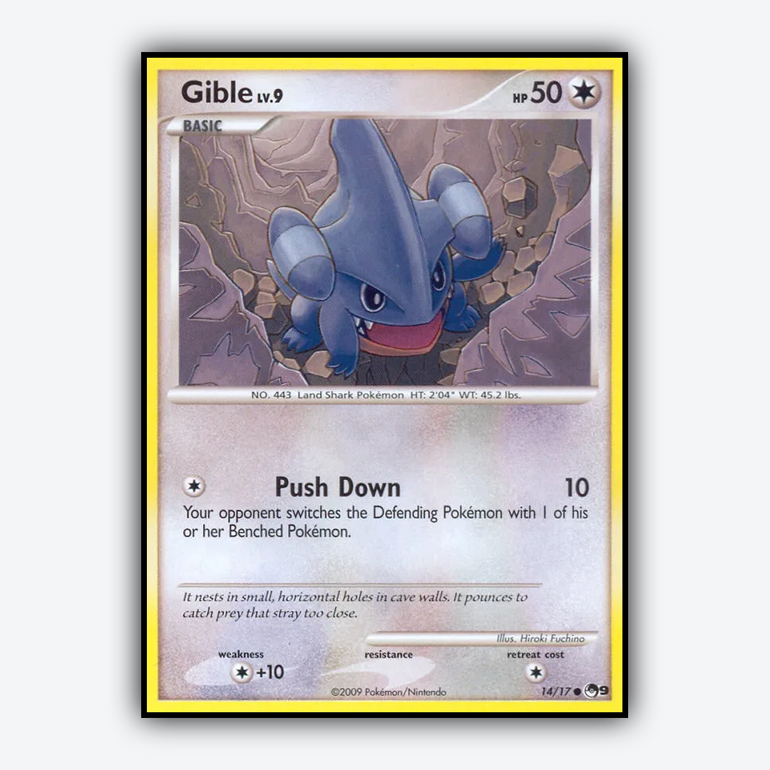 Gible 014/17 - POP Series 9 Set - Card Rug
