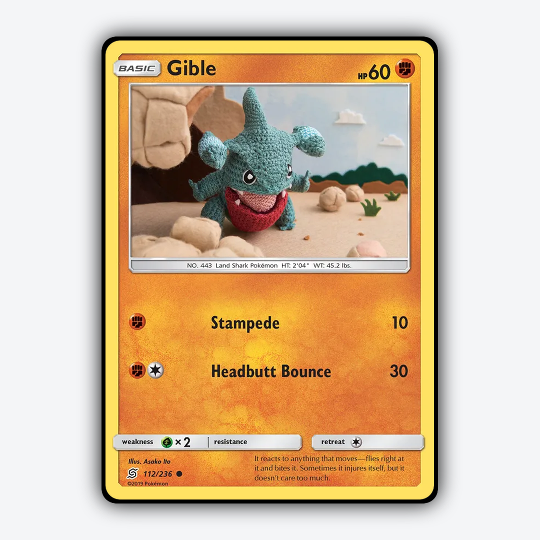 Gible 112/236 - Unified Minds Set - Card Rug