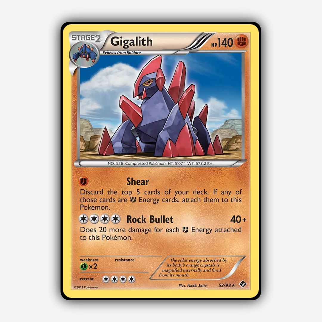 Gigalith 053/98 - Emerging Powers Set - Card Rug