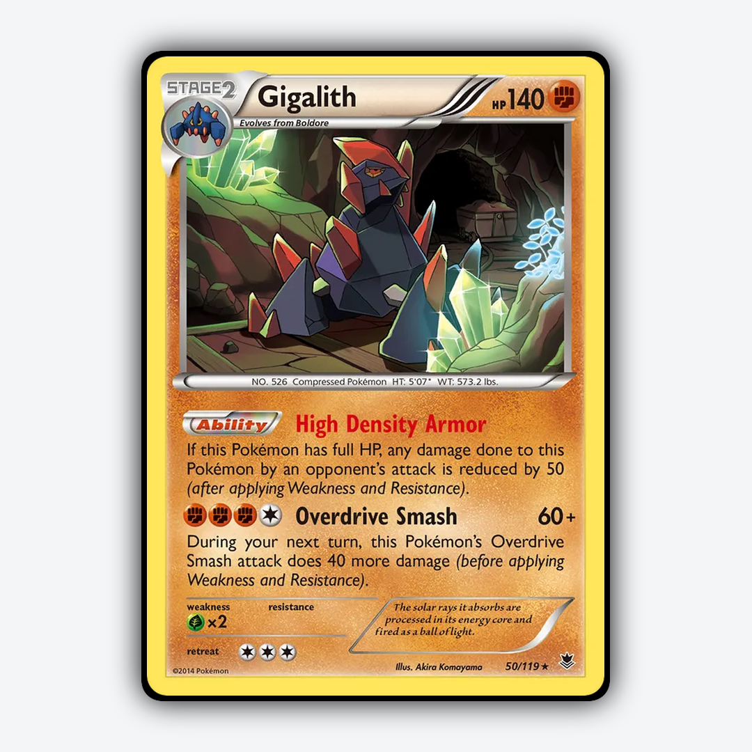 Gigalith 050/119 - Phantom Forces Set - Card Rug