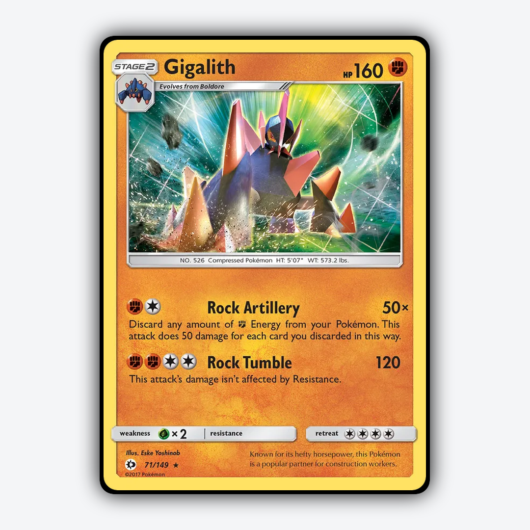 Gigalith 071/149 - Sun & Moon Set - Card Rug