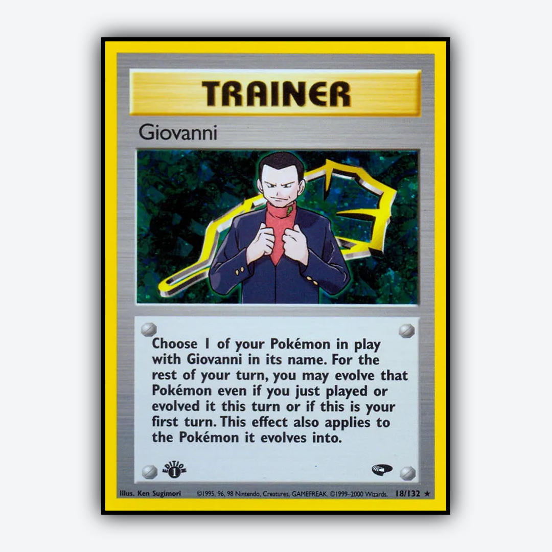 Giovanni 018/132 - Gym Challenge Set - Card Rug