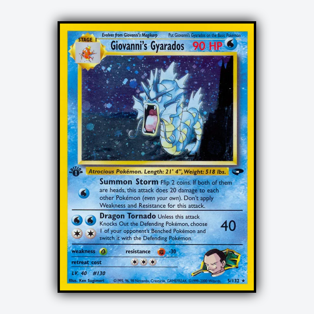 Giovanni's Gyarados 005/132 - Gym Challenge Set - Card Rug