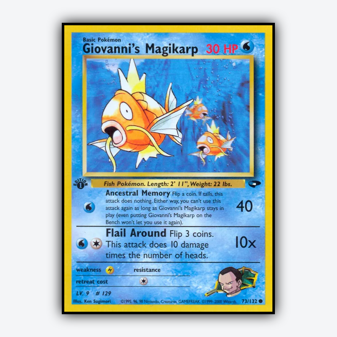 Giovanni's Magikarp 073/132 - Gym Challenge Set - Card Rug
