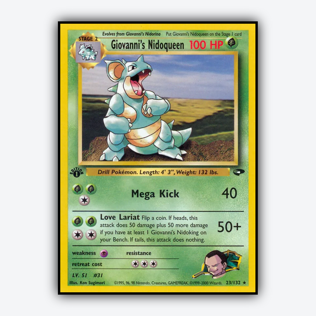 Giovanni's Nidoqueen 023/132 - Gym Challenge Set - Card Rug