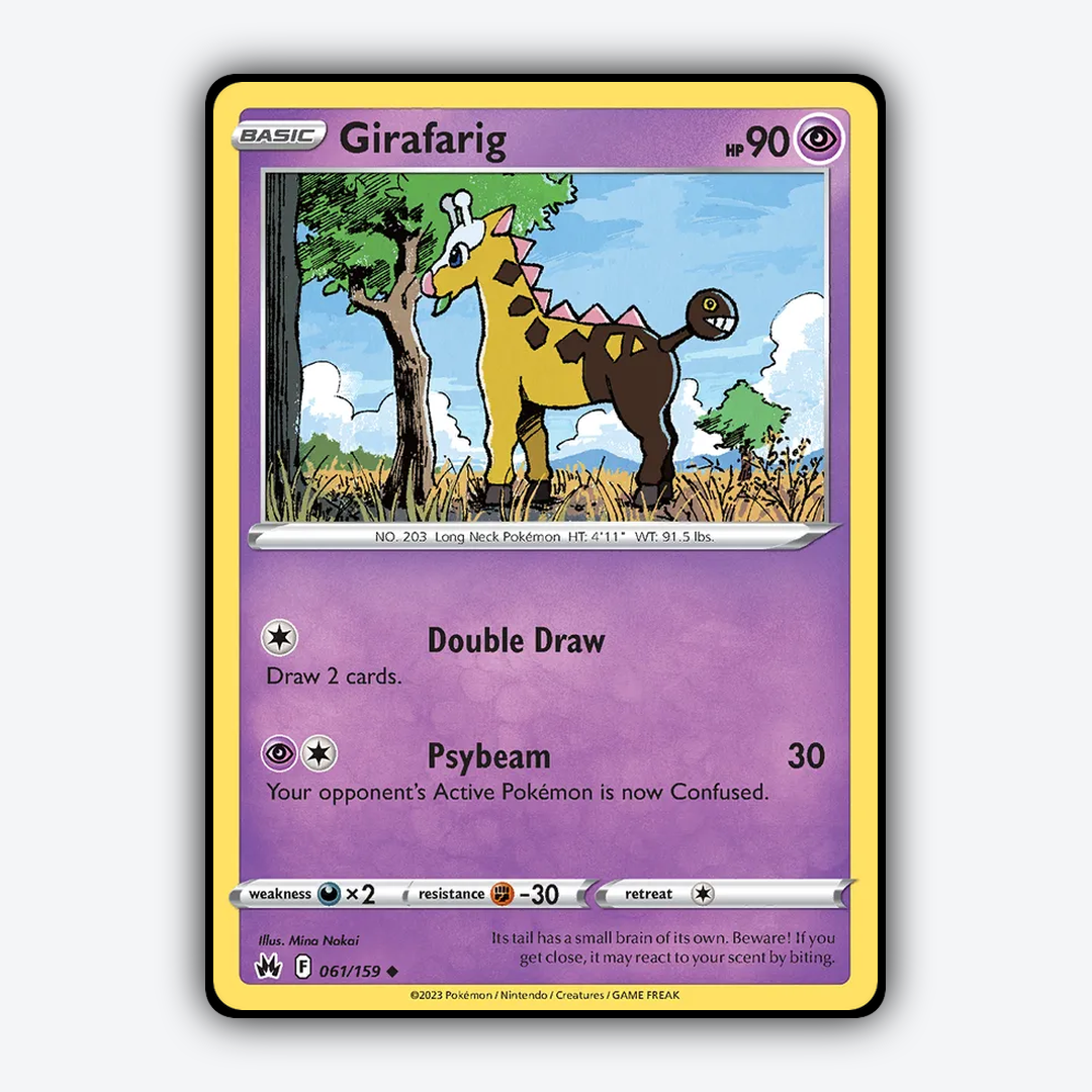 Girafarig 061/159 - Crown Zenith Set - Card Rug