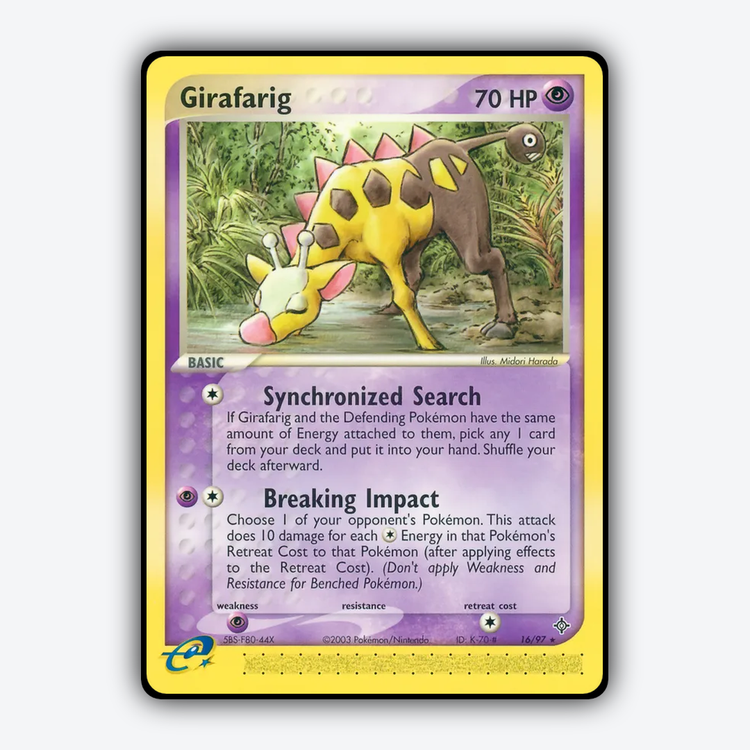 Girafarig 016/97 - Dragon Set - Card Rug