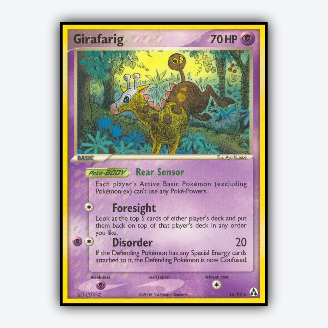 Girafarig 016/92 - Legend Maker Set - Card Rug