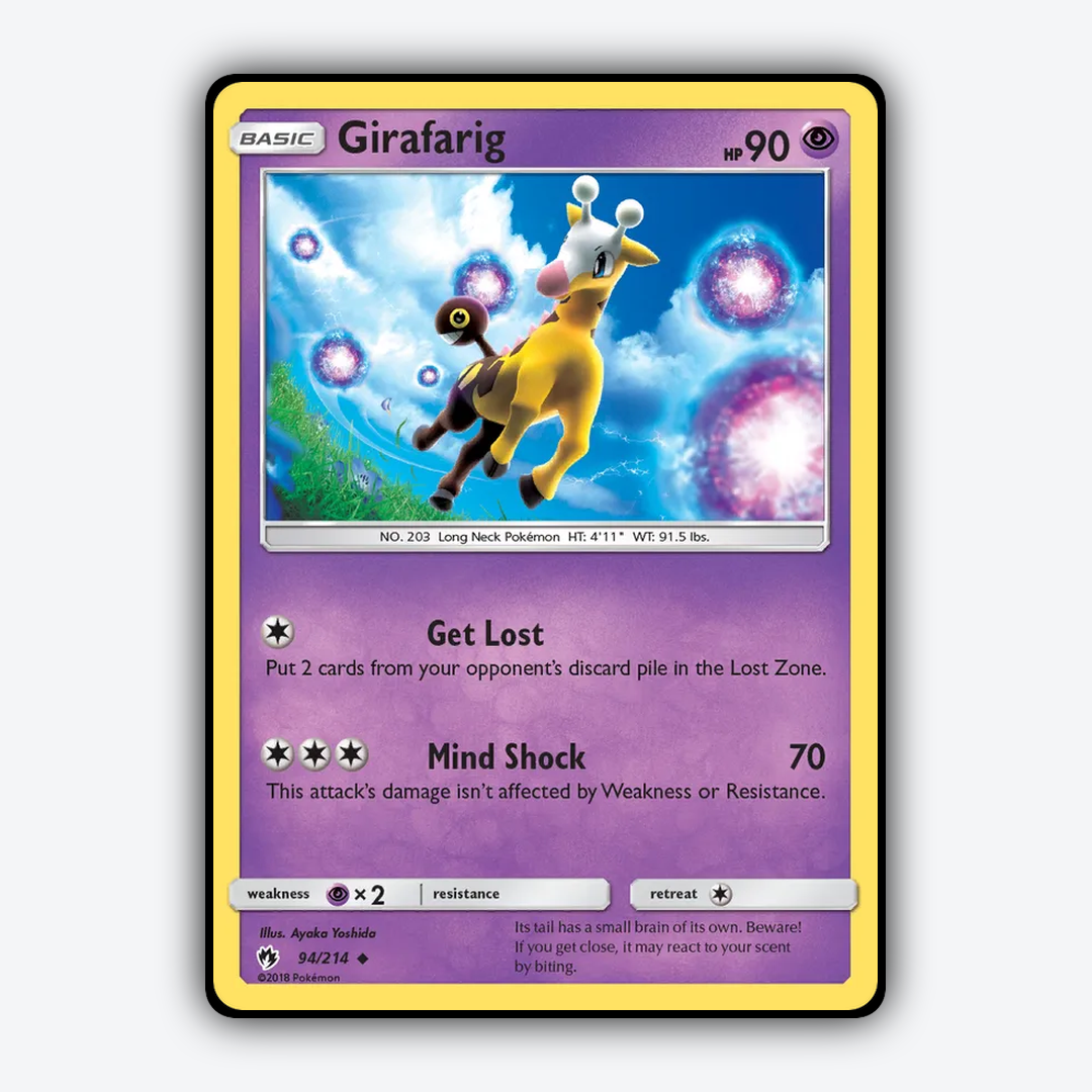 Girafarig 094/214 - Lost Thunder Set - Card Rug