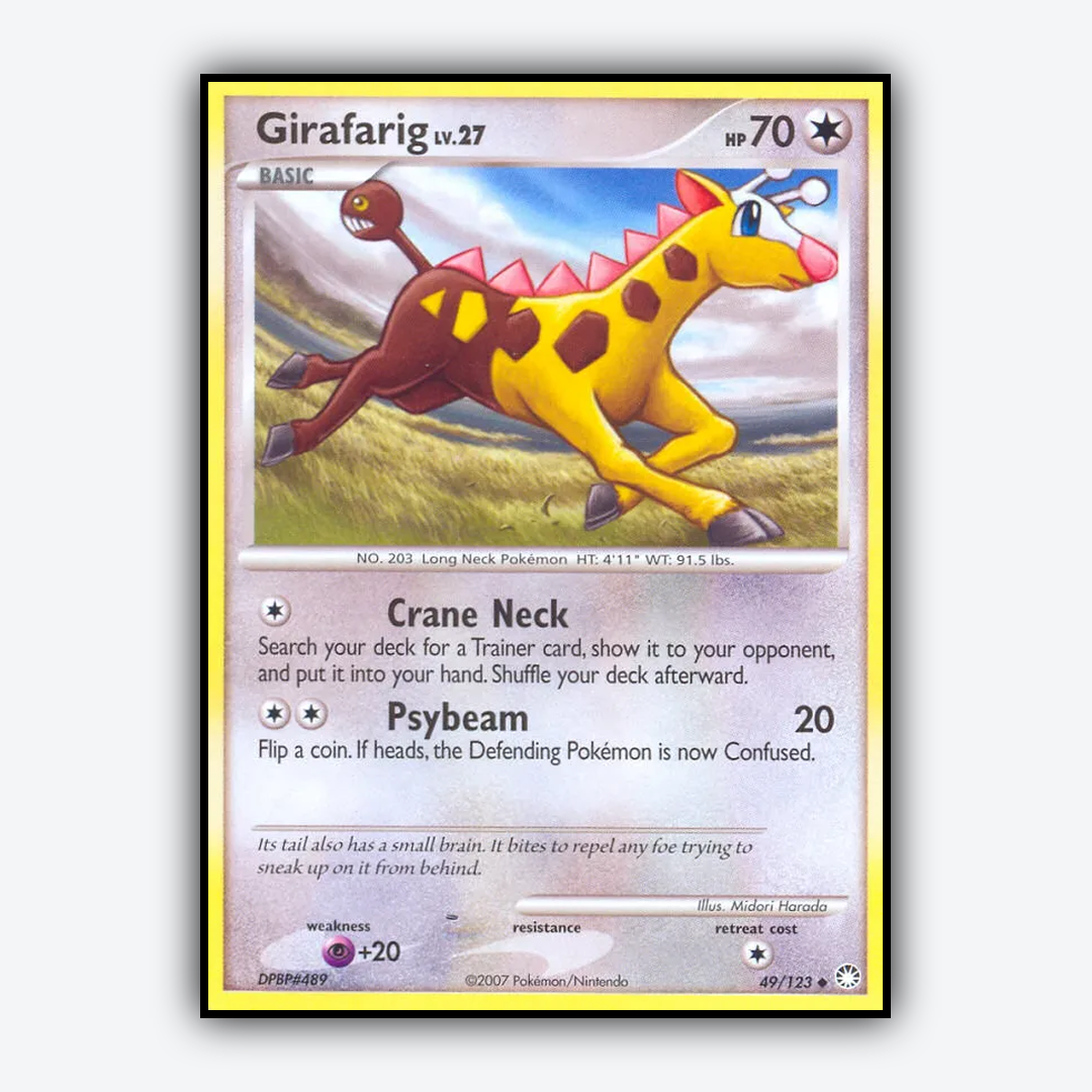 Girafarig 049/123 - Mysterious Treasures Set - Card Rug