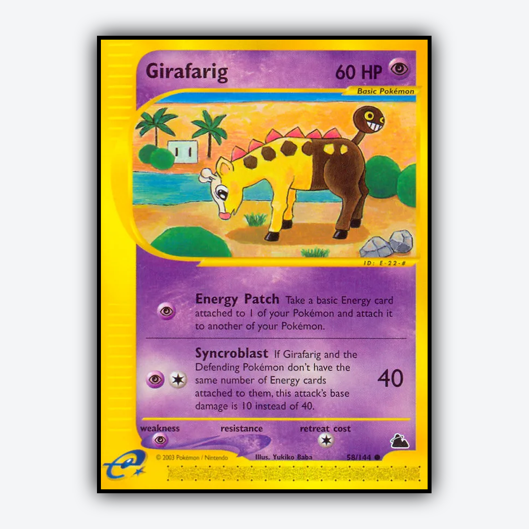 Girafarig 058/144 - Skyridge Set - Card Rug