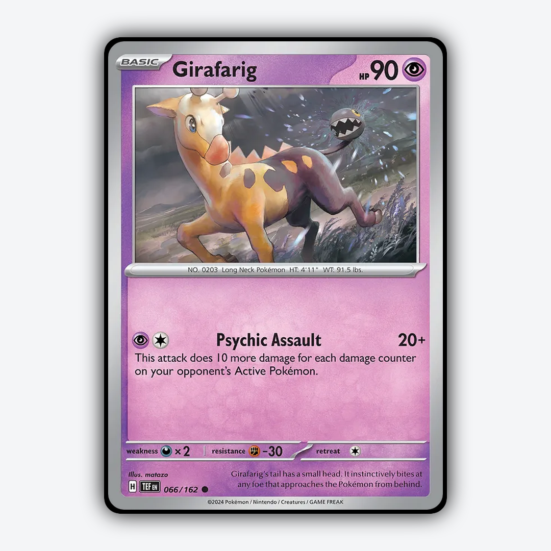 Girafarig 066/162 - Temporal Forces Set - Card Rug