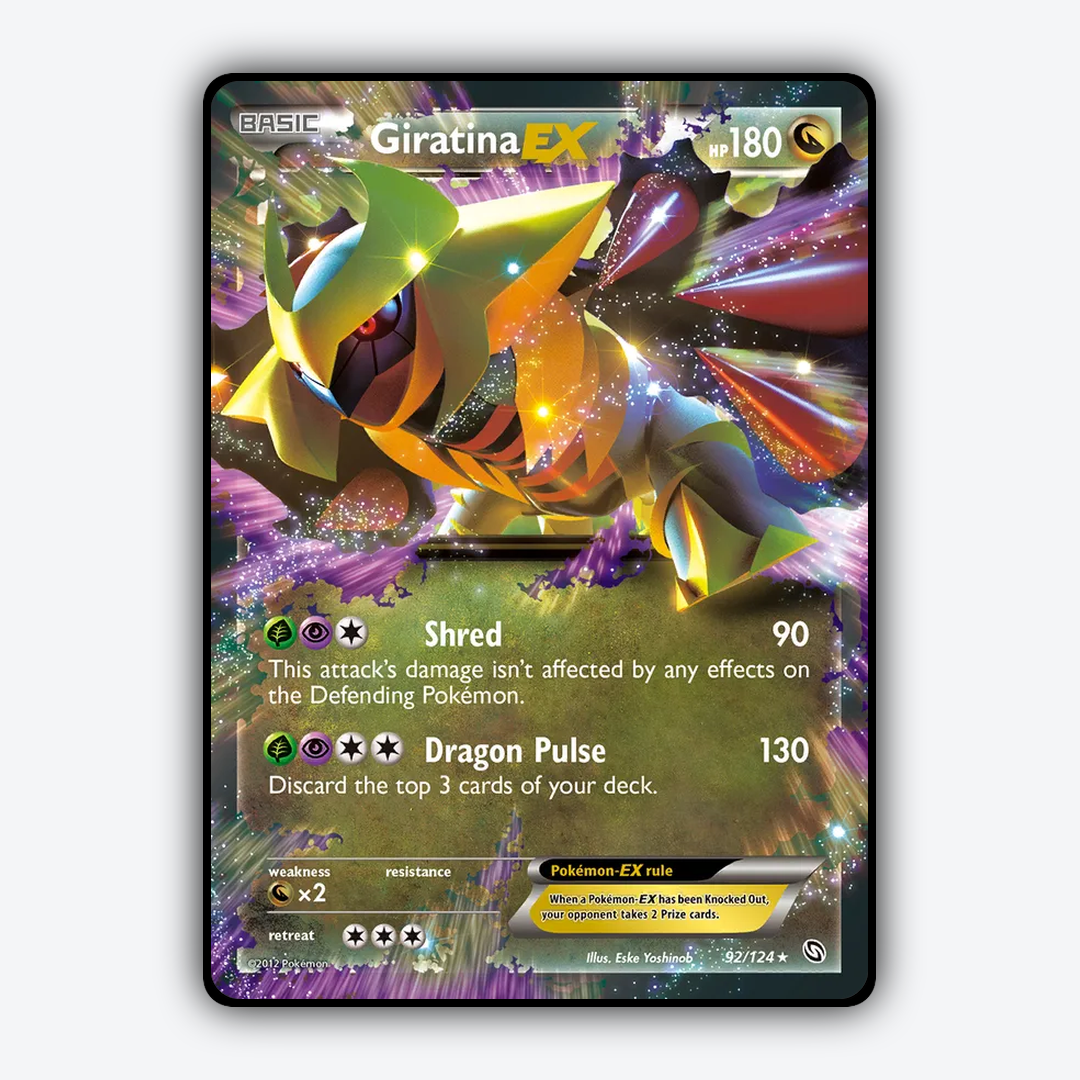 Giratina-EX 092/124 - Dragons Exalted Set - Card Rug