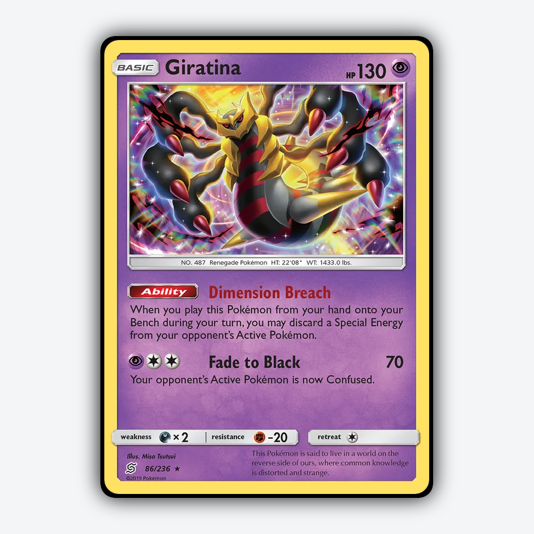 Giratina 086/236 - Unified Minds Set - Card Rug