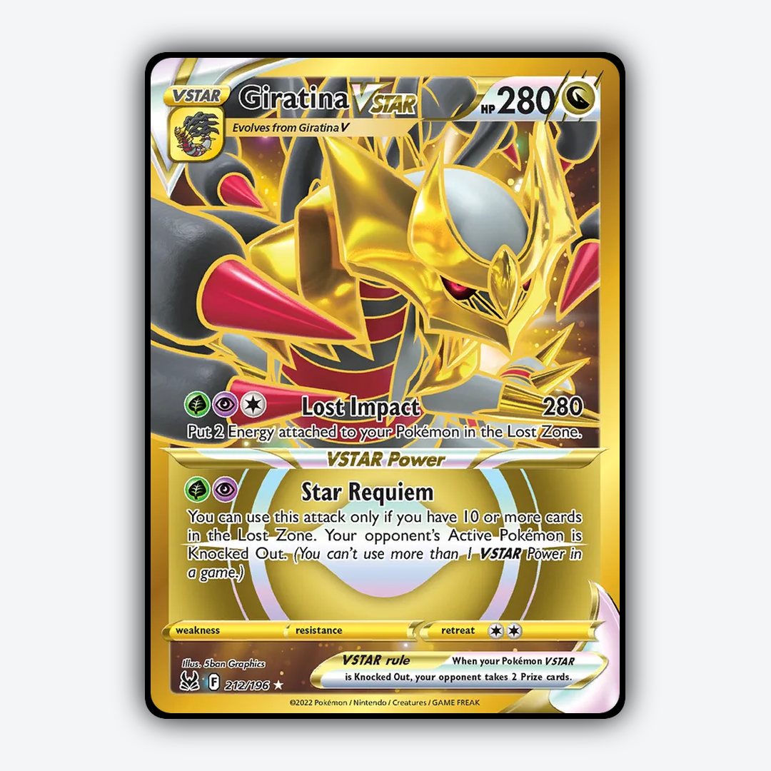 Giratina VSTAR 212/196 - Lost Origin Set - Card Rug