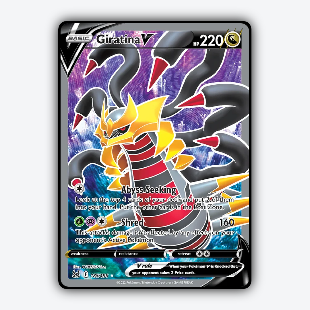Giratina V 185/196 - Lost Origin Set - Card Rug