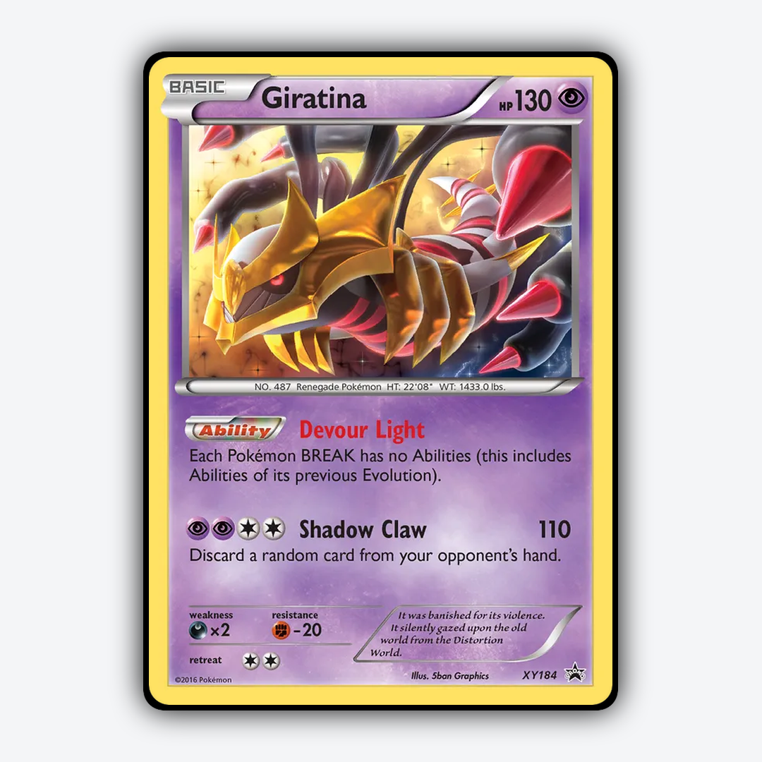 Giratina #184 - XY Black Star Promos Set - Card Rug