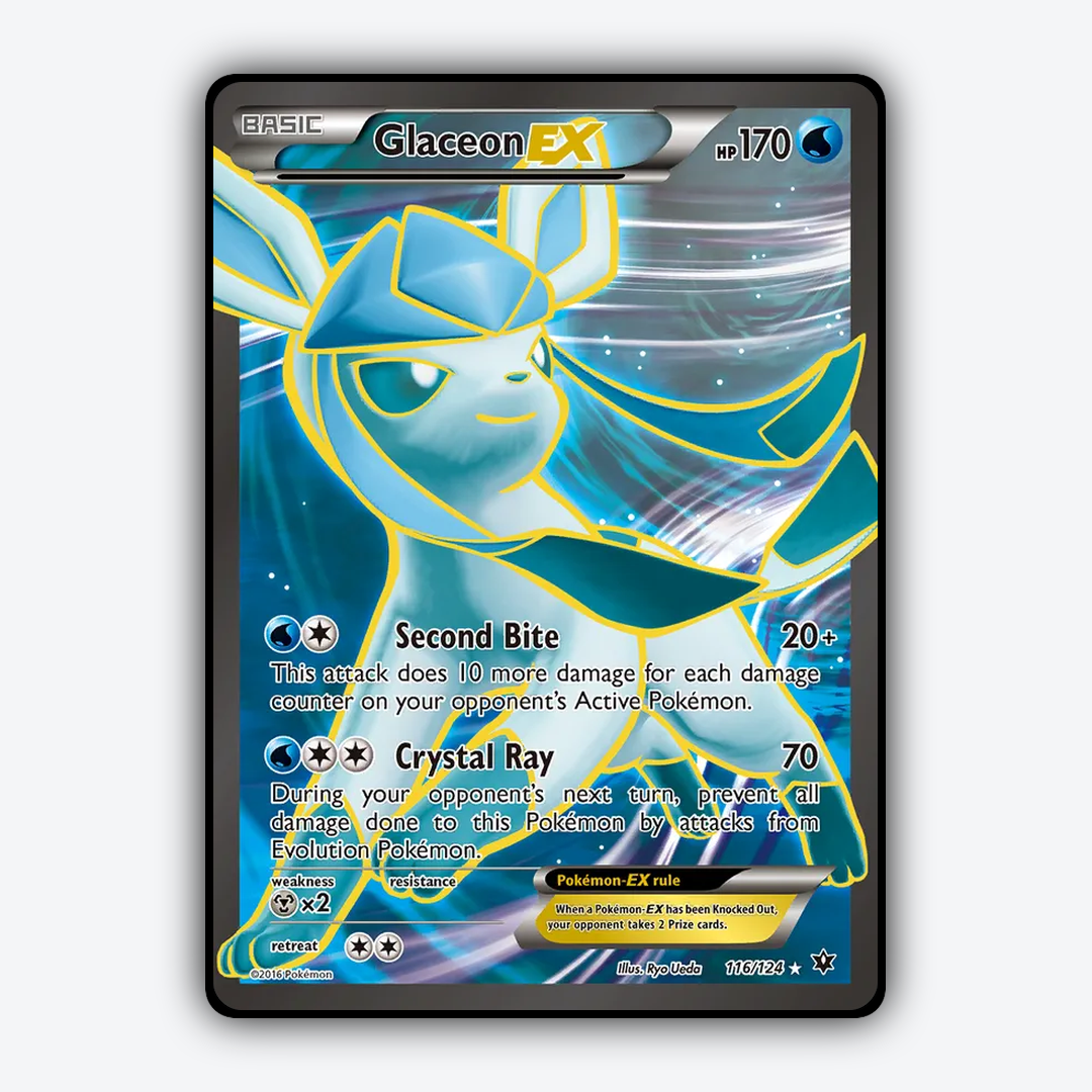 Glaceon-EX 116/124 - Fates Collide Set - Card Rug