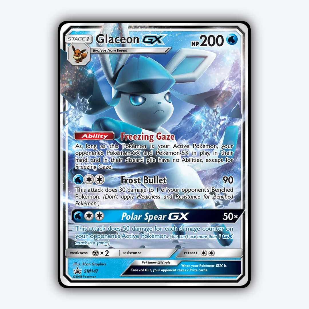 Glaceon-GX #147 - SM Black Star Promos Set - Card Rug