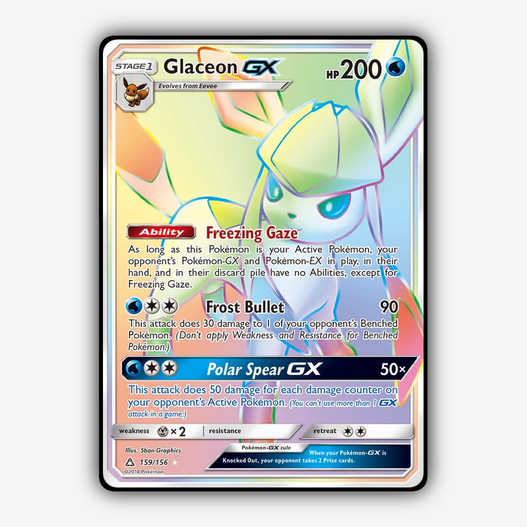 Glaceon-GX 159/156 - Ultra Prism Set - Card Rug