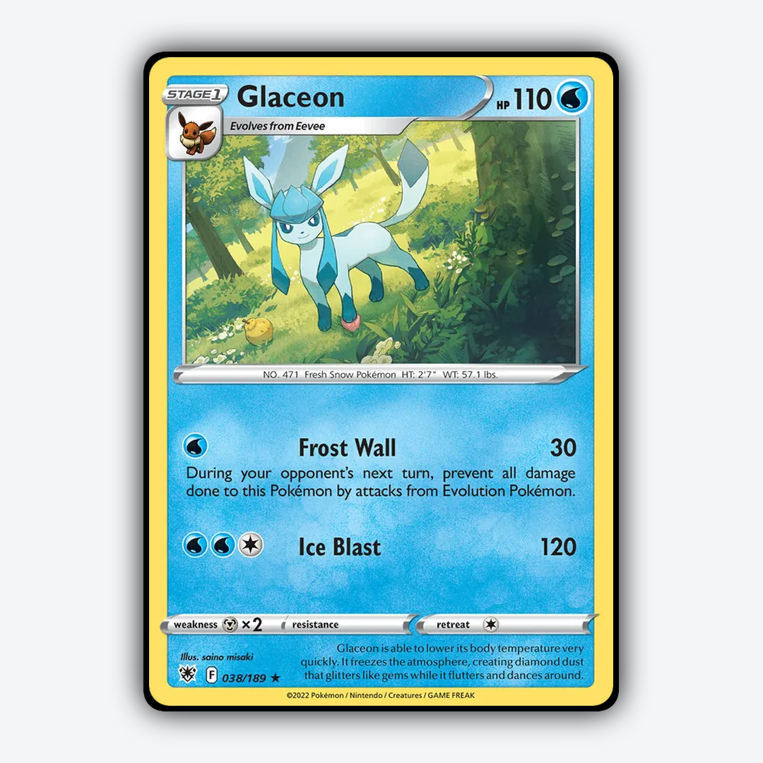 Glaceon 038/189 - Astral Radiance Set - Card Rug