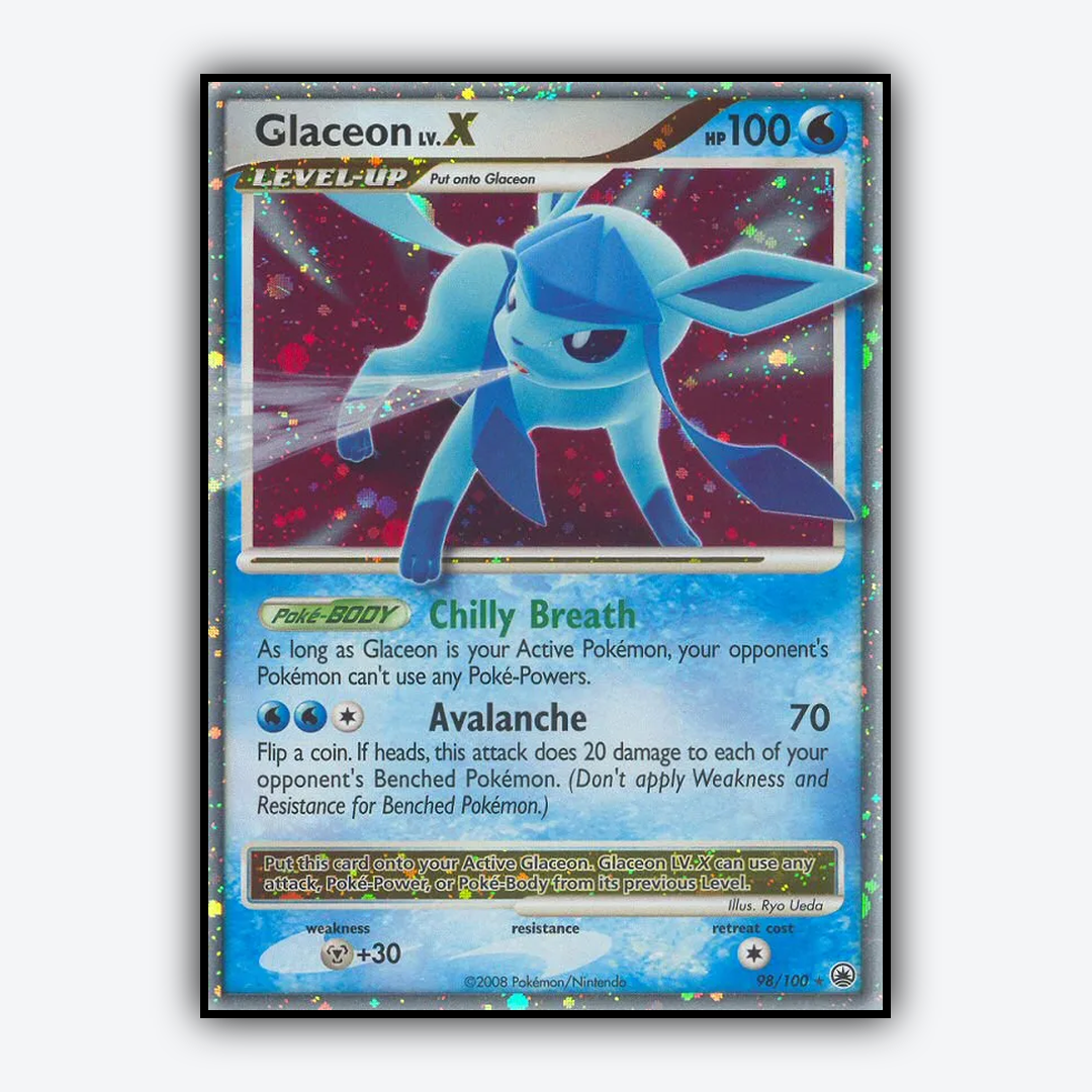 Glaceon LV.X 098/100 - Majestic Dawn Set - Card Rug