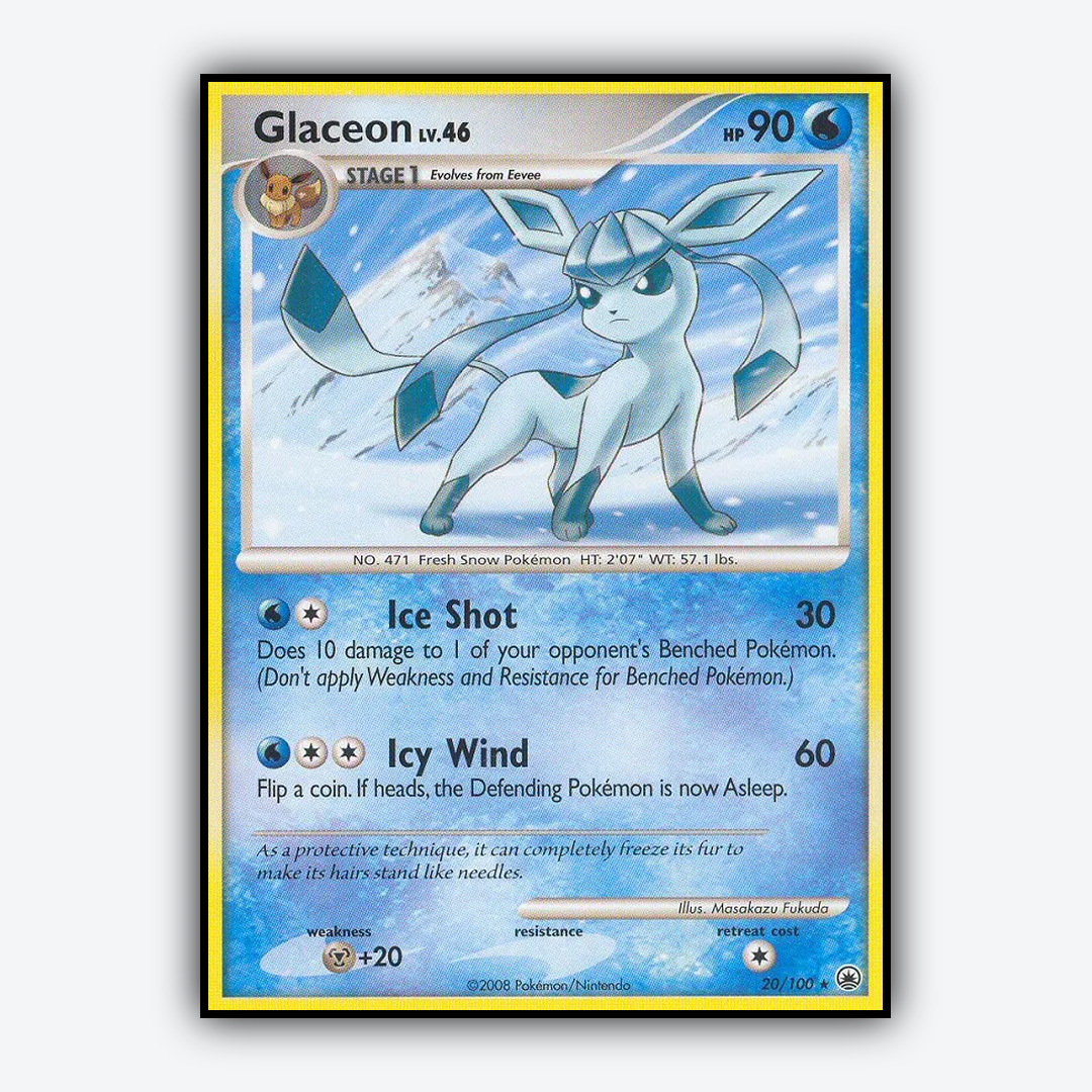 Glaceon 020/100 - Majestic Dawn Set - Card Rug