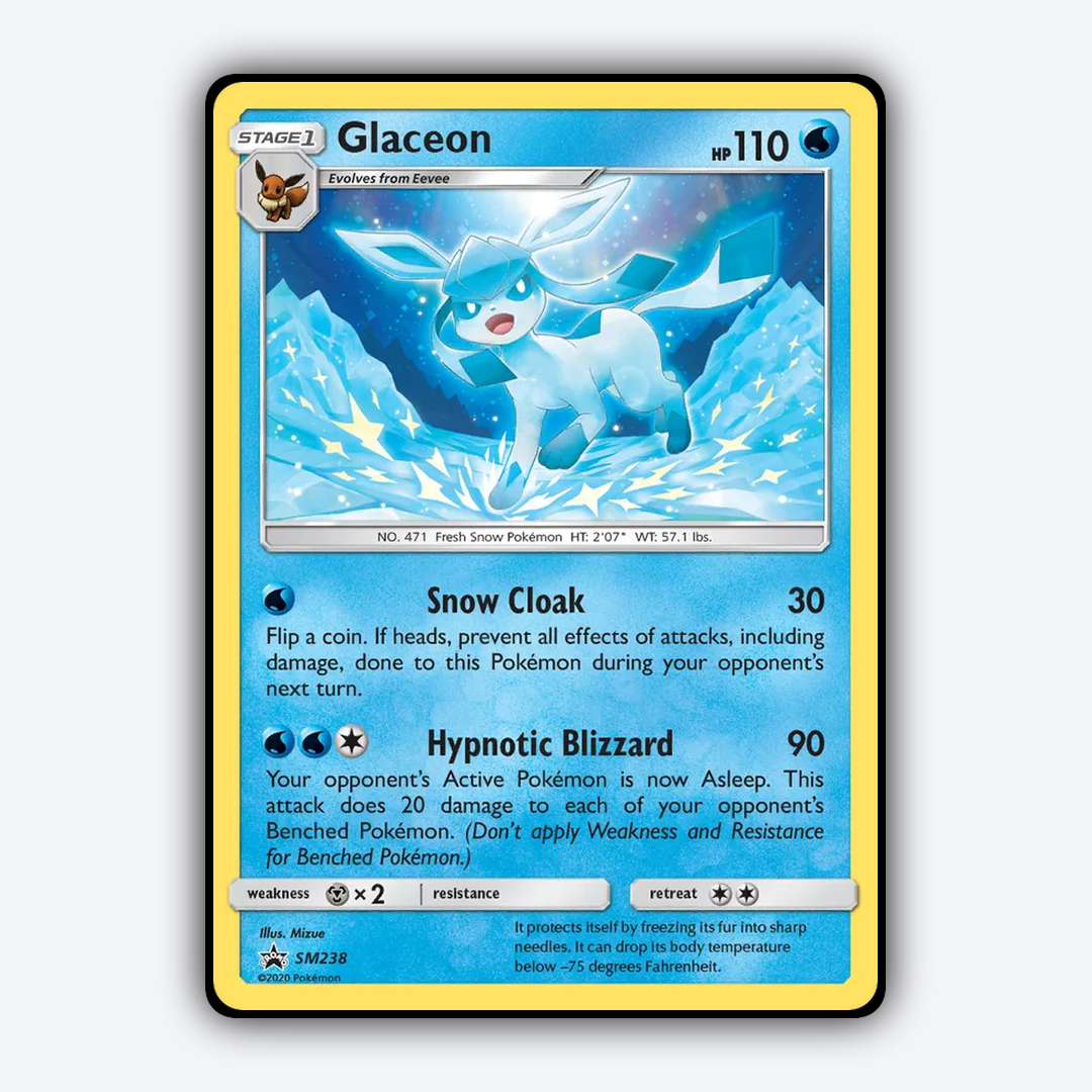Glaceon #238 - SM Black Star Promos Set - Card Rug