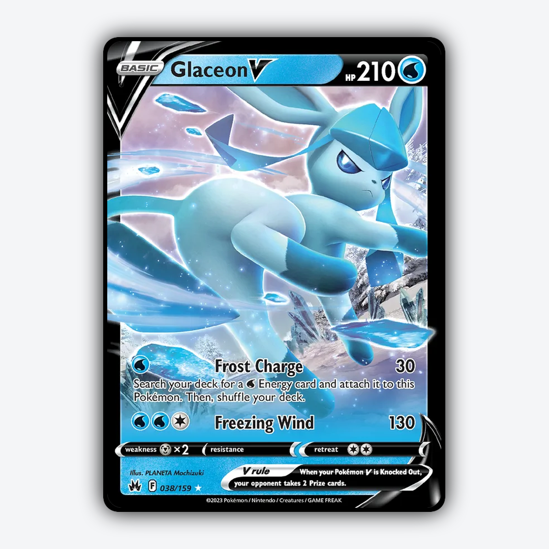 Glaceon V 038/159 - Crown Zenith Set - Card Rug