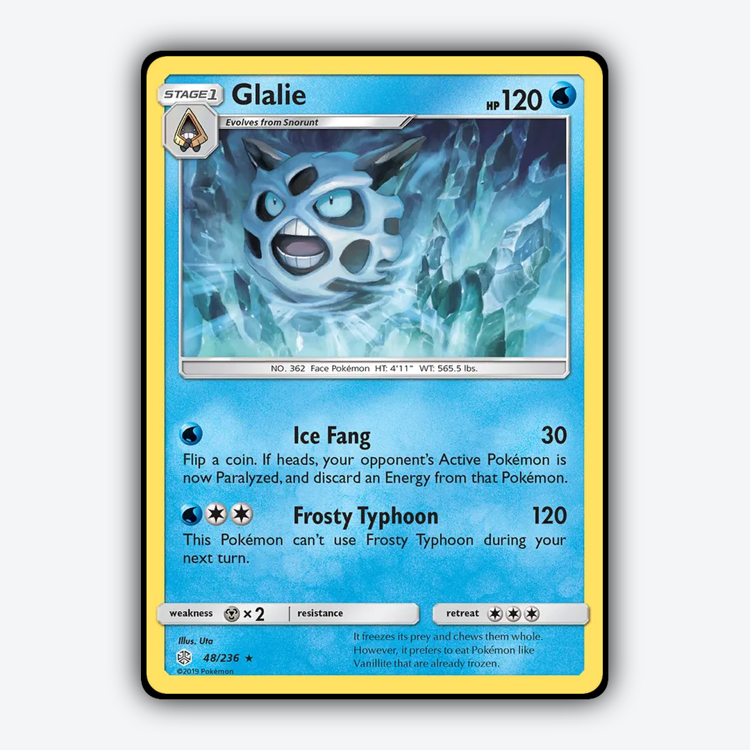 Glalie 048/236 - Cosmic Eclipse Set - Card Rug