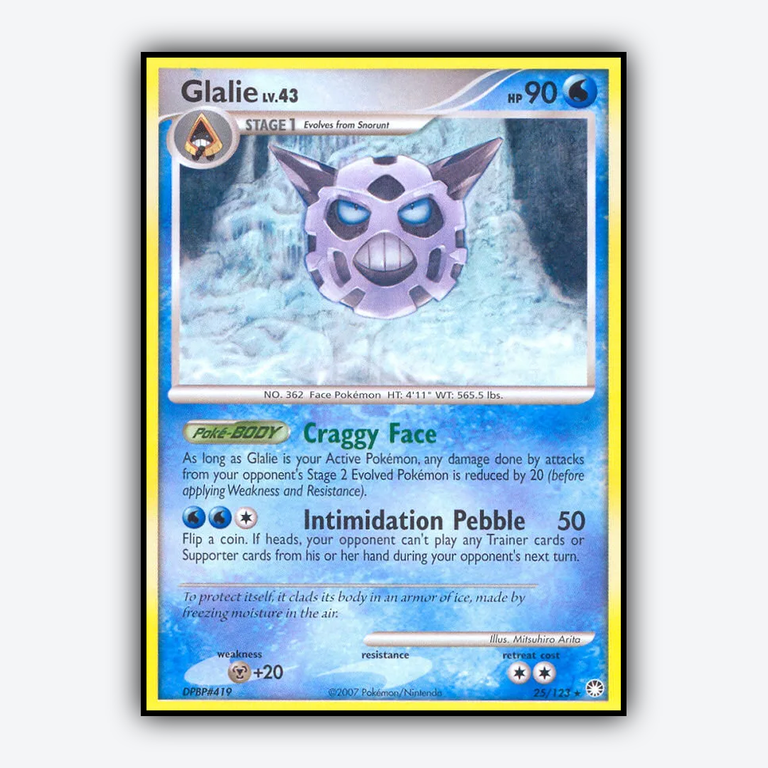 Glalie 025/123 - Mysterious Treasures Set - Card Rug