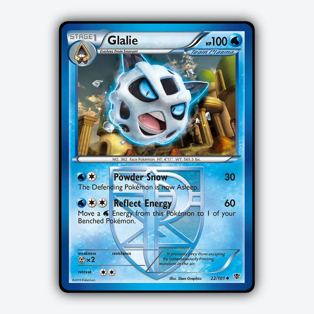 Glalie 022/101 - Plasma Blast Set - Card Rug