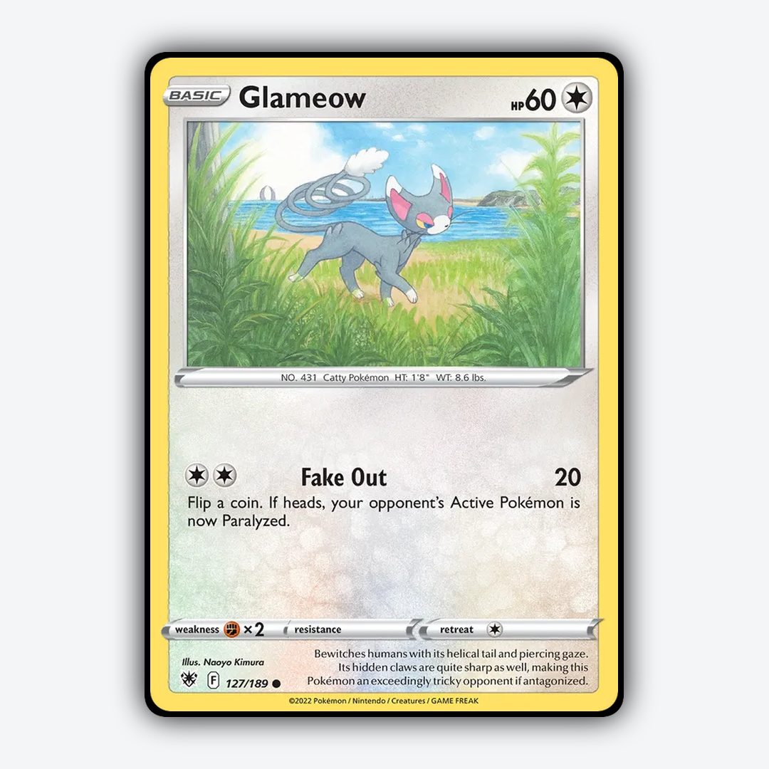 Glameow 127/189 - Astral Radiance Set - Card Rug