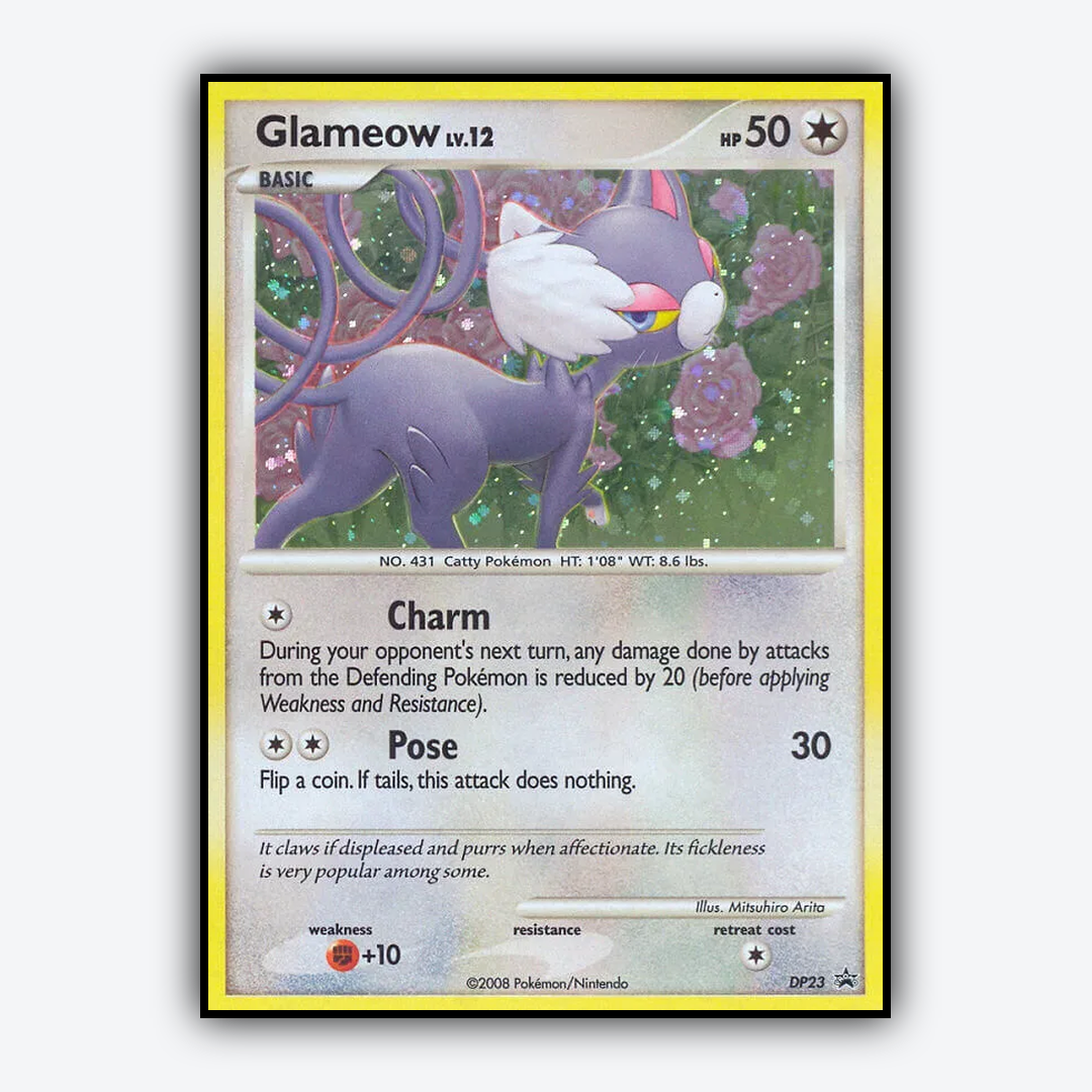 Glameow DP023 - DP Black Star Promos Set - Card Rug