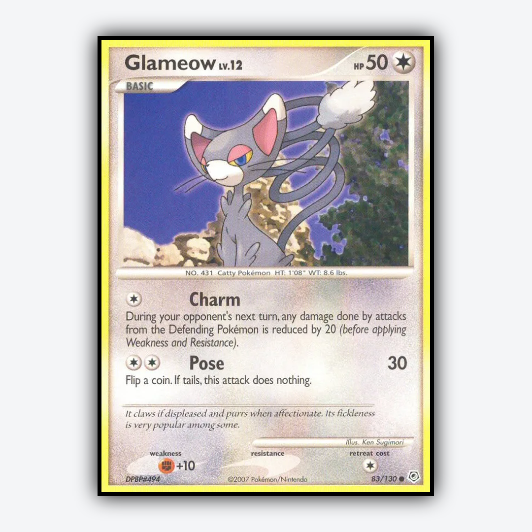 Glameow 083/130 - Diamond & Pearl Set - Card Rug